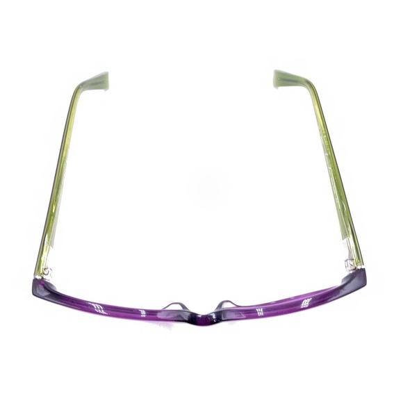 Lerocher New York Amber 831 Purple Green Black Eyeglasses Frames 54-16 140 Japan - Picture 3 of 12